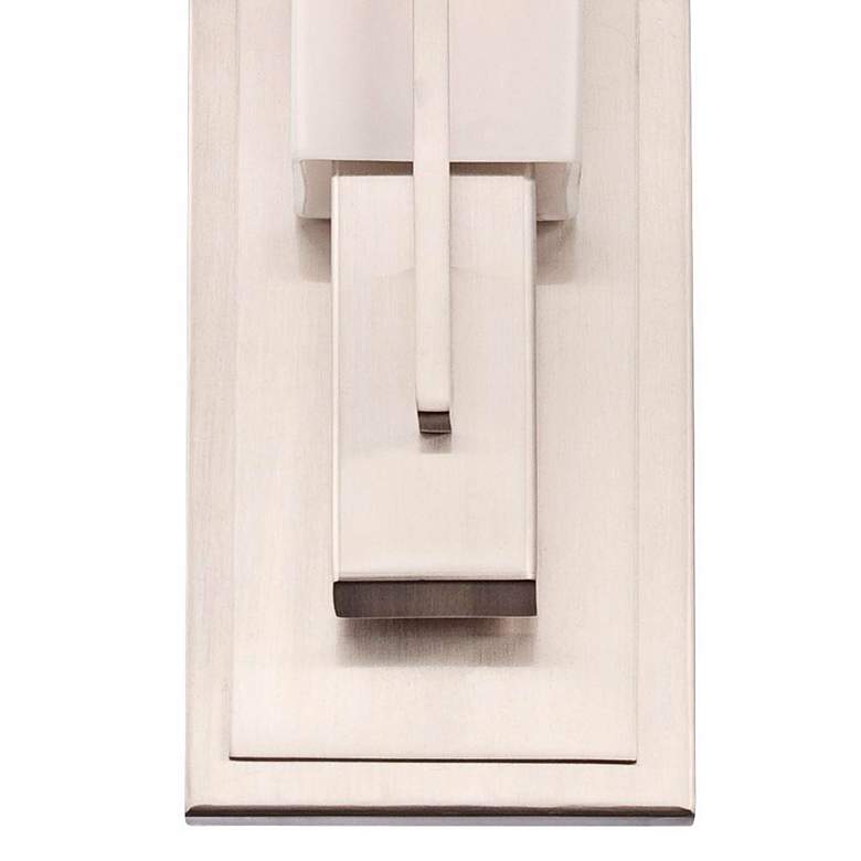 Image 3 Possini Euro Midtown 15" High Satin Nickel Wall Sconce Set of 2 more views