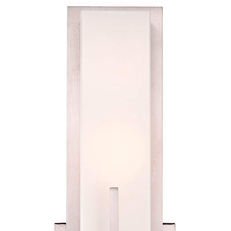 Image 4 Possini Euro Midtown 15 inch High Satin Nickel Wall Sconce Set of 2 more views