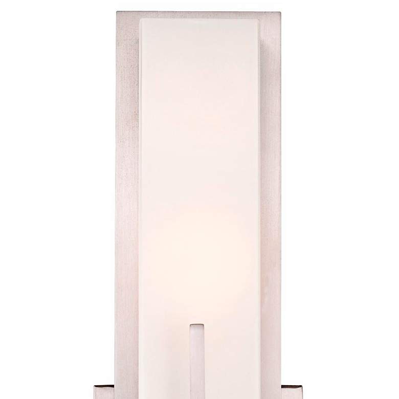 Image 4 Possini Euro Midtown 15" High Satin Nickel Wall Sconce Set of 2 more views