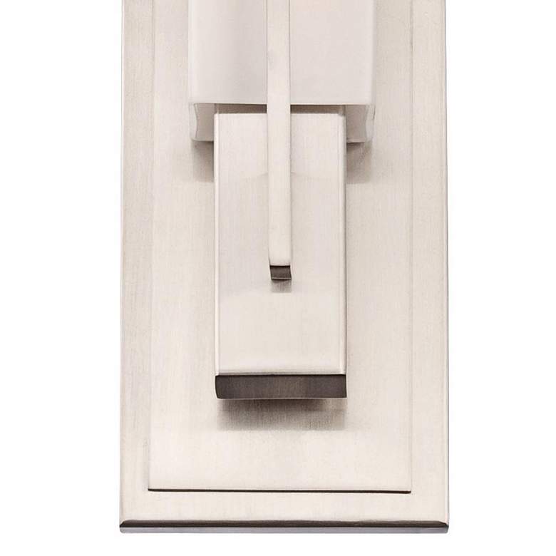 Image 4 Possini Euro Midtown 15 inch High Satin Nickel Wall Sconce more views