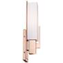 Possini Euro Midtown 15" High White and Brass Wall Sconces Set of 2