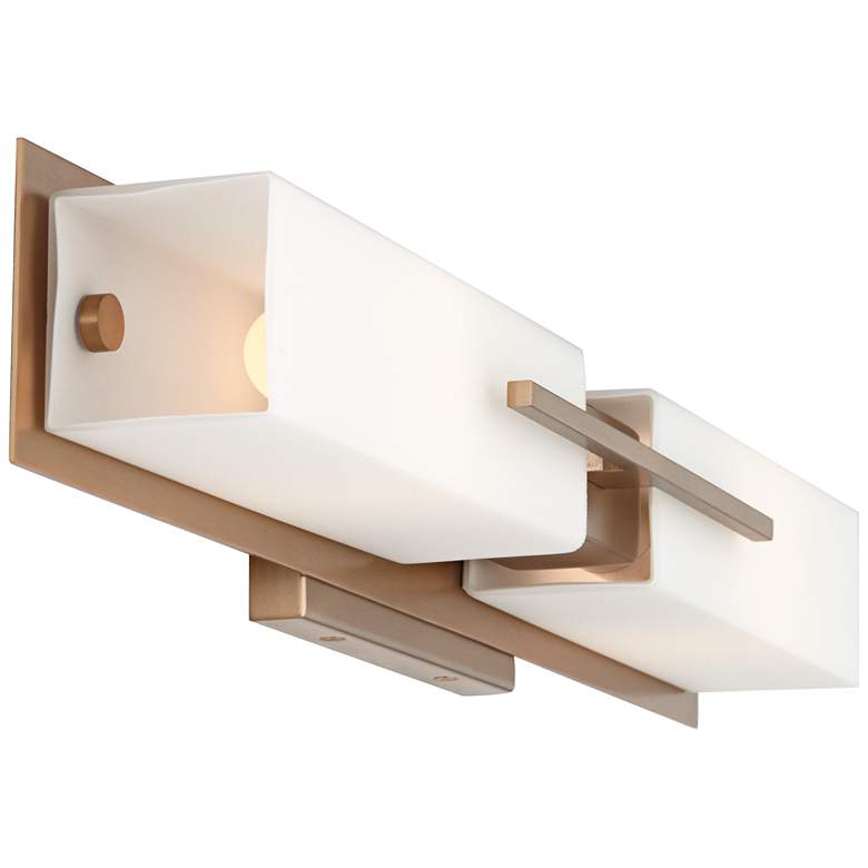Image 7 Possini Euro Midtown 23 1/2" High Burnished Brass Bath Light Set of 2 more views