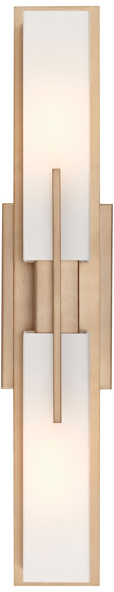 Possini Euro Midtown 23 1/2" High Burnished Brass Bath Light Set of 2