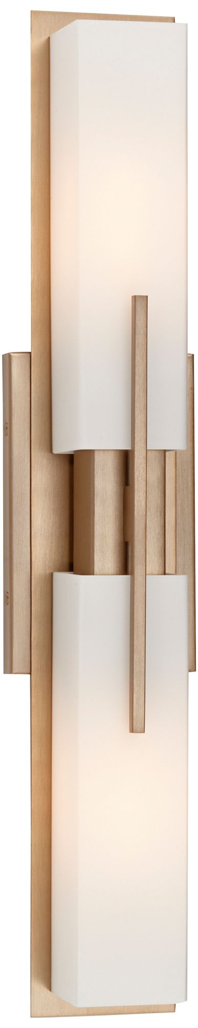 Possini Euro Midtown 23 1/2" High Burnished Brass Bath Light Set of 2