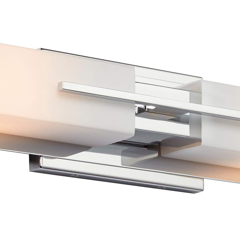 Image 3 Possini Euro Midtown 23 1/2" High Chrome Bath Light Set of 2 more views