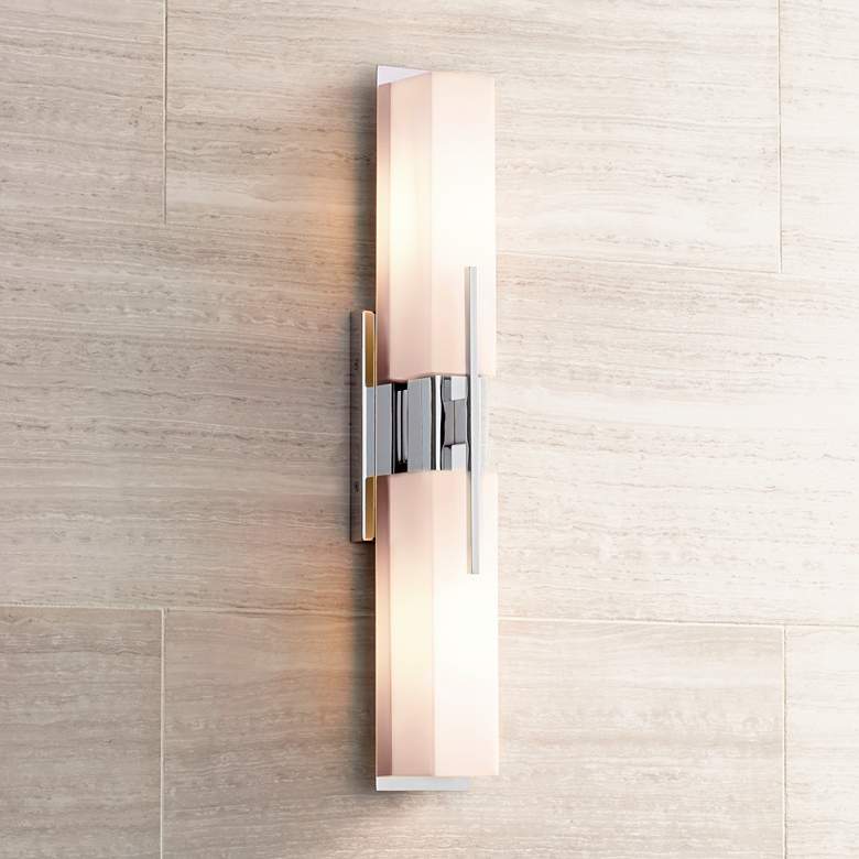 Image 7 Possini Euro Midtown 23 1/2" High Chrome Bath Light Set of 2 more views