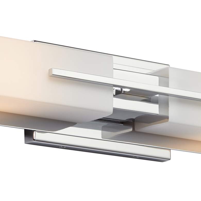 Image 4 Possini Euro Midtown 23 1/2" High Chrome Bath Light more views