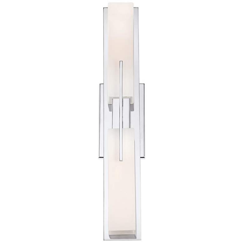 Image 7 Possini Euro Midtown 23 1/2 inch High Chrome Bath Light more views