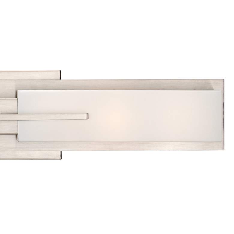 Image 3 Possini Euro Midtown 23 1/2 inch High Satin Nickel Bath Light Set of 2 more views