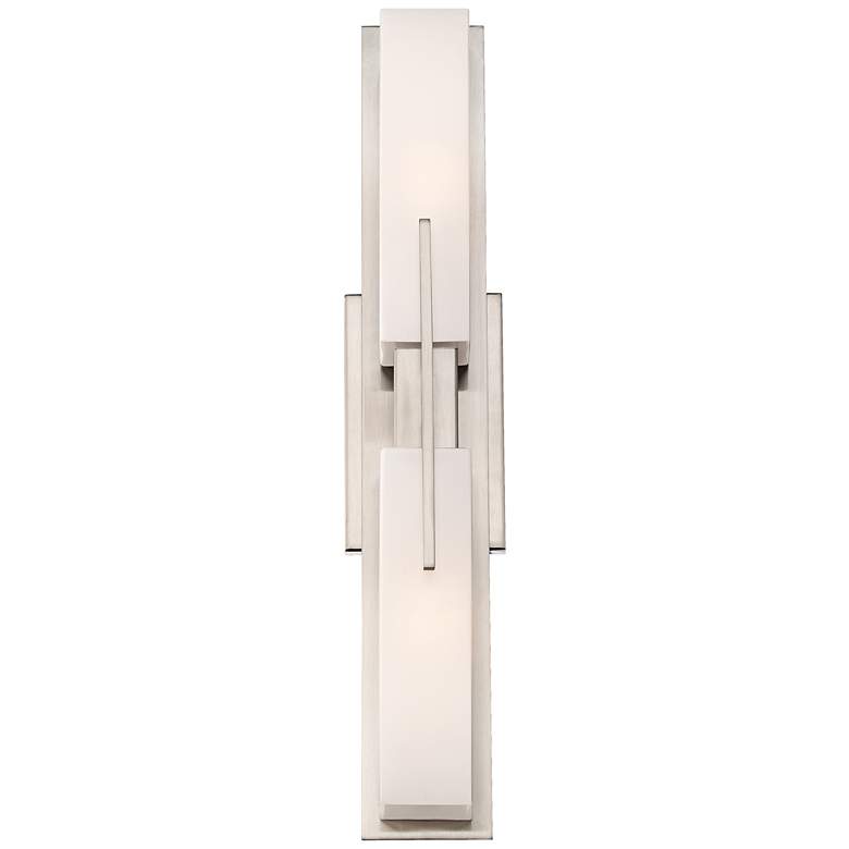Image 5 Possini Euro Midtown 23 1/2" High Satin Nickel Bath Light Set of 2 more views