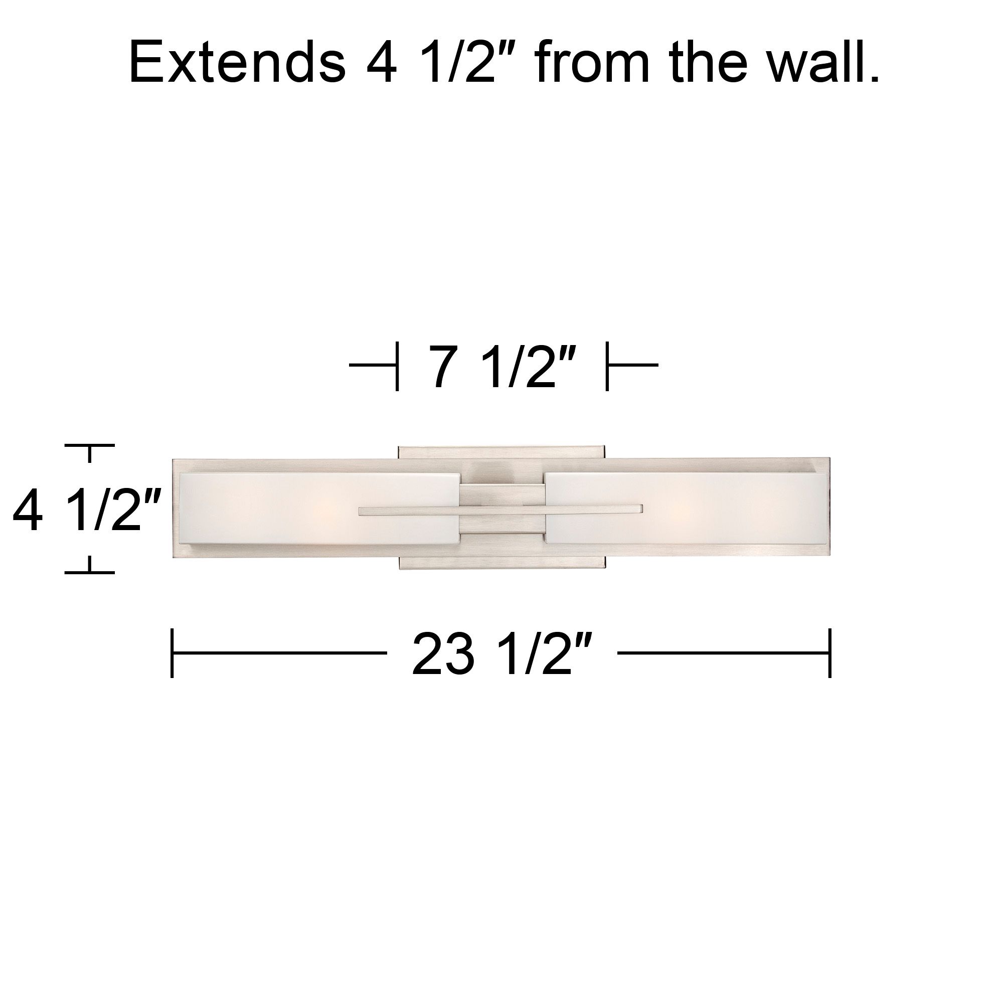 Possini Euro Midtown 23 1/2" High Satin Nickel Bath Light Set of 2 in scene