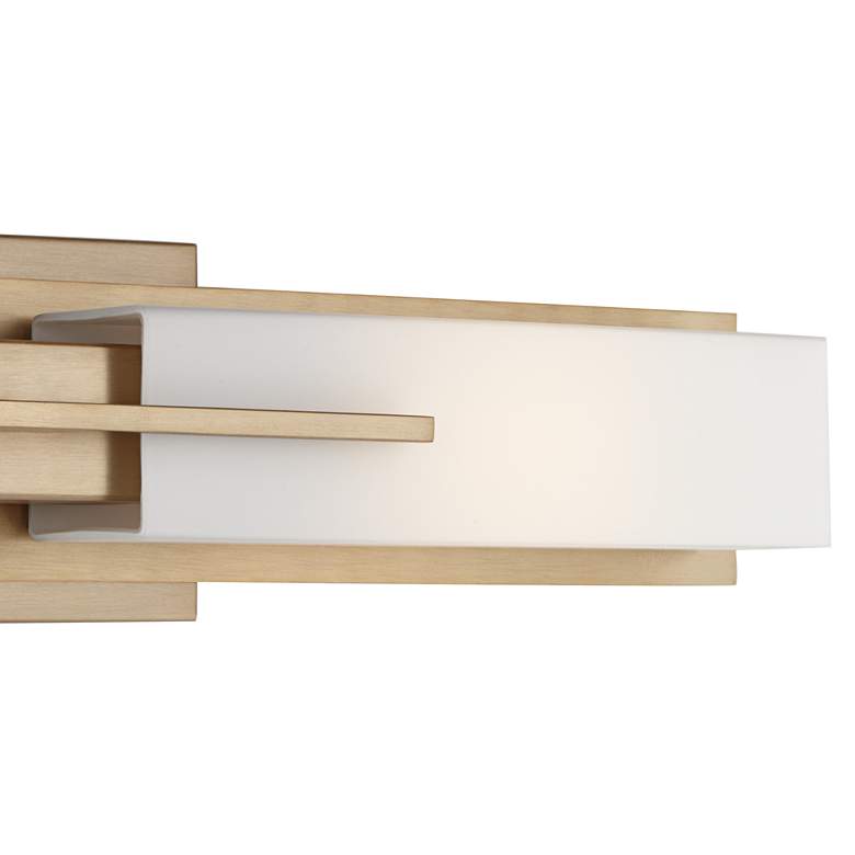 Image 4 Possini Euro Midtown 23 1/2 inch Wide Burnished Brass Modern Bath Light more views