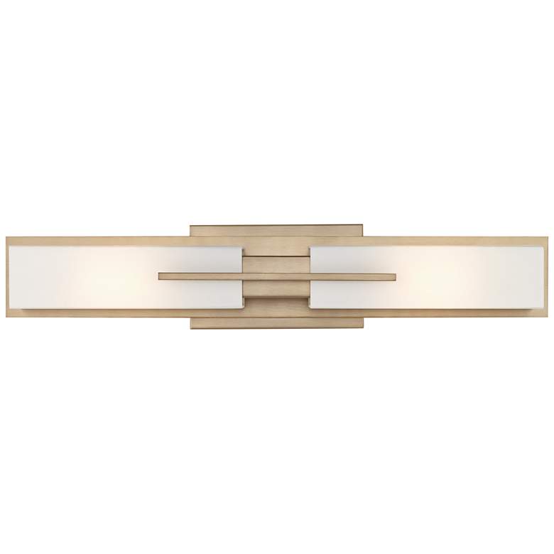 Image 5 Possini Euro Midtown 23 1/2" Wide Burnished Brass Modern Bath Light more views