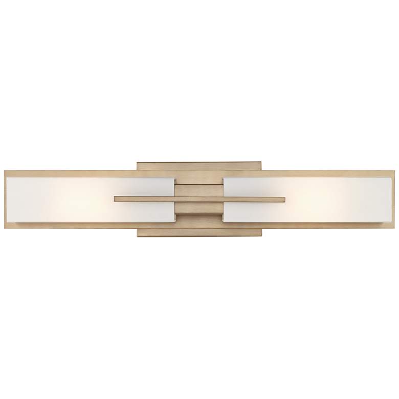 Image 5 Possini Euro Midtown 23 1/2 inch Wide Burnished Brass Modern Bath Light more views