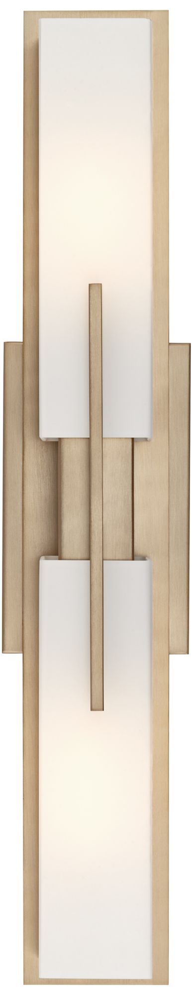 Possini Euro Midtown 23 1/2" Wide Burnished Brass Modern Bath Light in scene