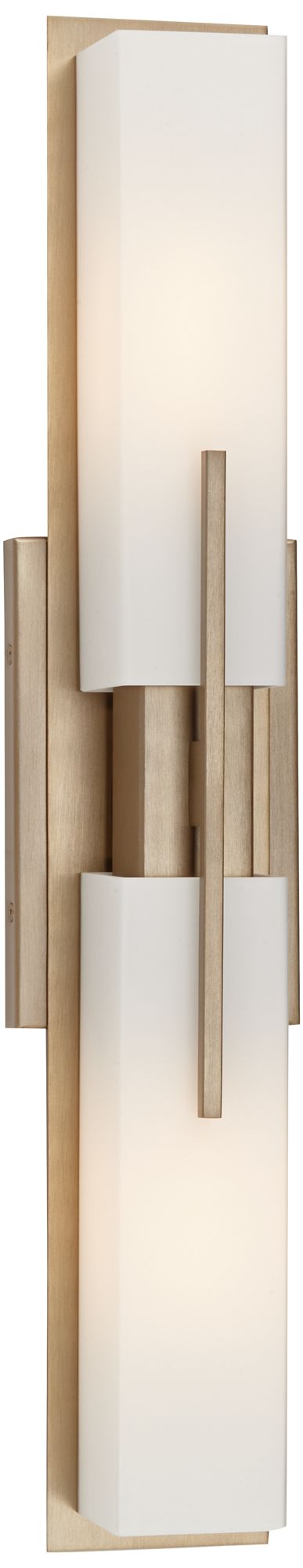 Possini Euro Midtown 23 1/2" Wide Burnished Brass Modern Bath Light in scene