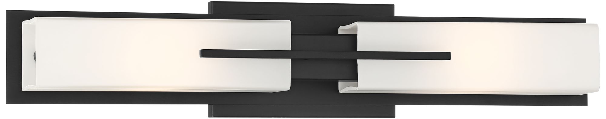 Image 2 Possini Euro Midtown 23 1/2" Wide Matte Black Bath Light