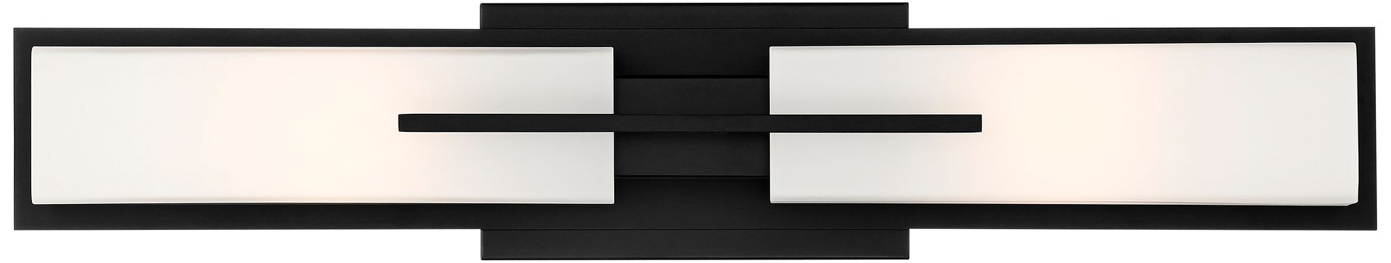 Image 5 Possini Euro Midtown 23 1/2" Wide Matte Black Bath Light more views