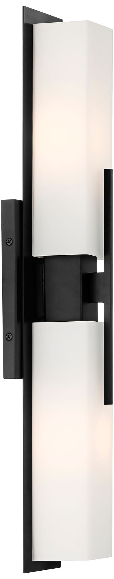 Possini Euro Midtown 23 1/2" Wide Matte Black Bath Light