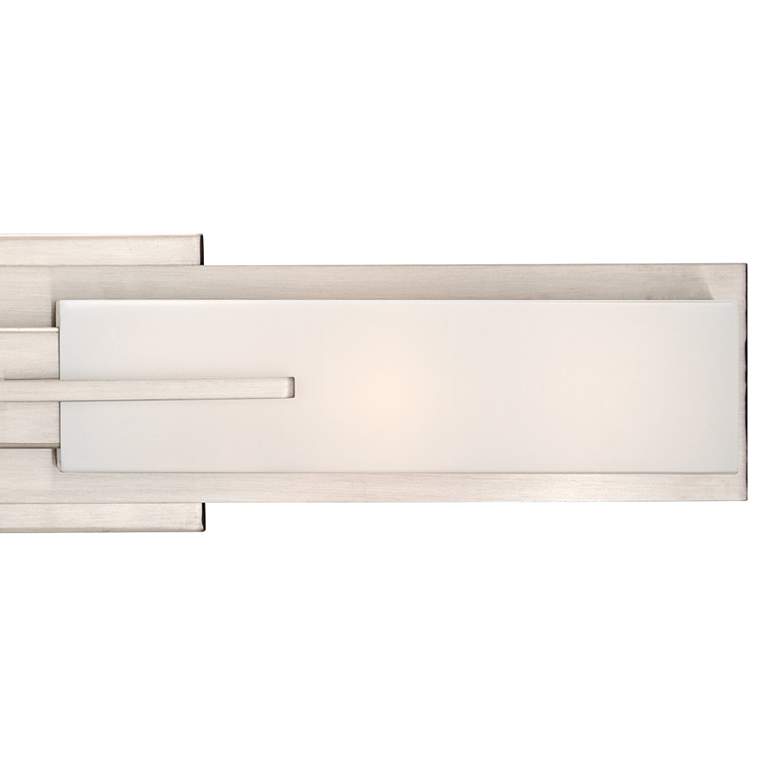 Image 4 Possini Euro Midtown 23 1/2" Wide Satin Nickel Modern Bath Light more views