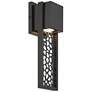 7_Possini Euro Miele 16" High Matte Black Wall Sconce more views