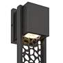 4_Possini Euro Miele 16"H Matte Black Outdoor LED Wall Light Set of 2 more views