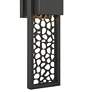 5_Possini Euro Miele 16"H Matte Black Outdoor LED Wall Light Set of 2 more views