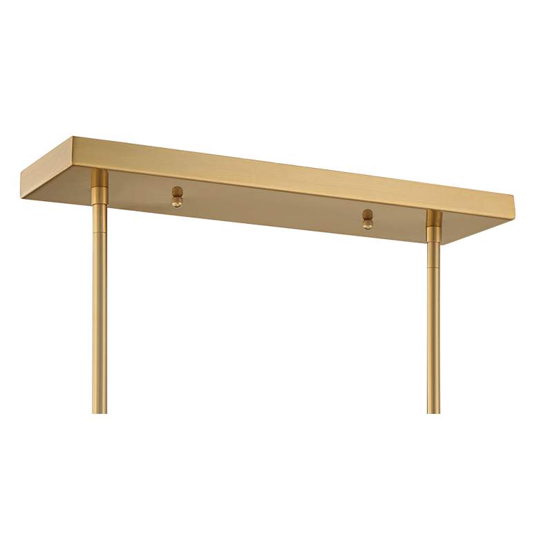 Image 6 Possini Euro Mikel 42" Wide Gold Modern 6-Light Linear Island Pendant more views