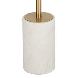 Image5 of Possini Euro Milan 64" Gold Finish Modern Floor Lamp with Marble Base more views