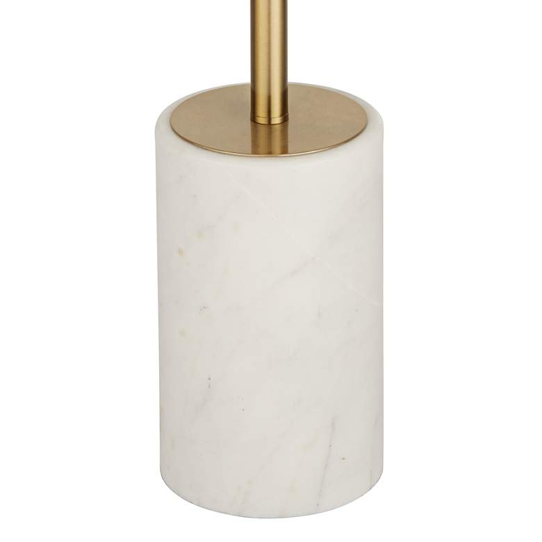 Image 6 Possini Euro Milan 64" Gold Finish Modern Floor Lamp with Marble Base more views