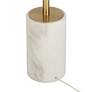 Possini Euro Milan 64" Gold Finish Modern Floor Lamp with Marble Base