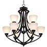 Possini Euro Milbury 30" Wide Dark Bronze 9-Light Chandelier