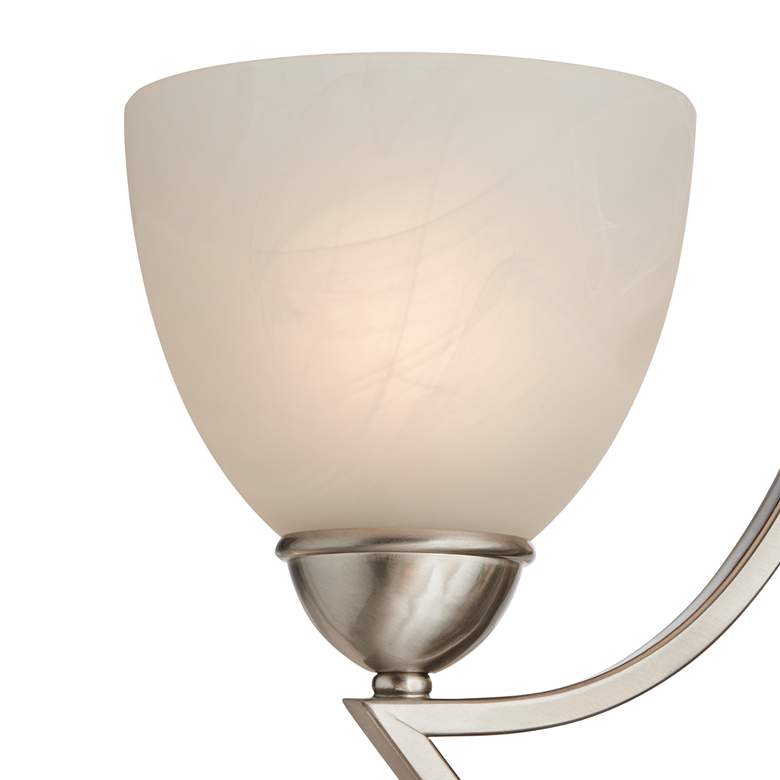 Image 3 Possini Euro Milbury 30" Wide Satin Nickel 9-Light Chandelier more views