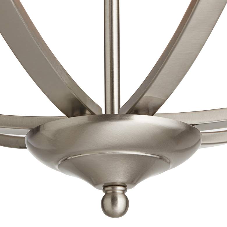 Image 5 Possini Euro Milbury 30" Wide Satin Nickel 9-Light Chandelier more views