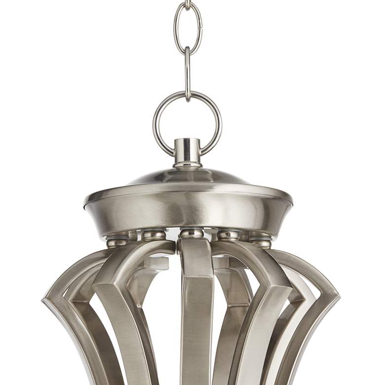Image 6 Possini Euro Milbury 30" Wide Satin Nickel 9-Light Chandelier more views