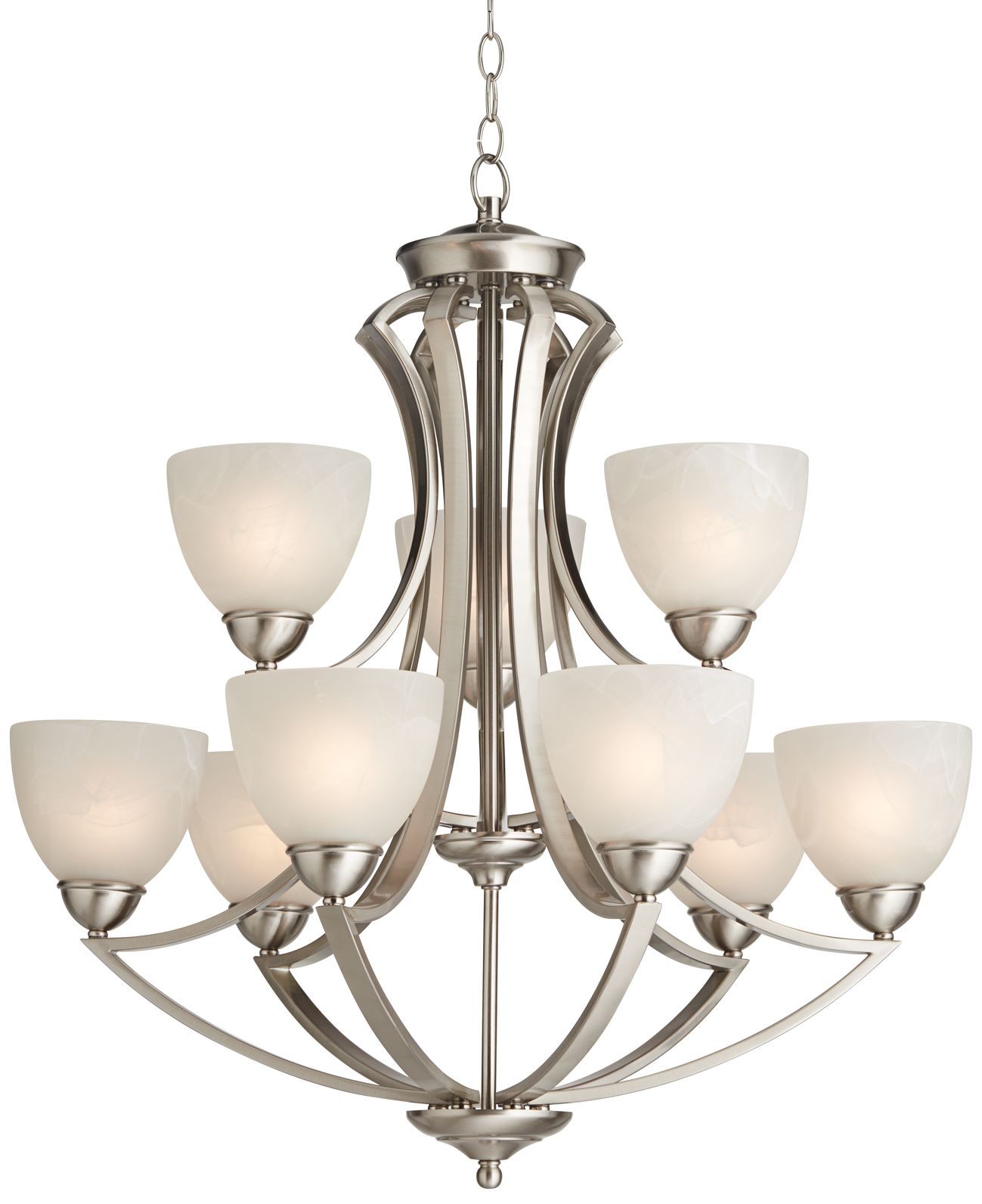 Possini Euro Milbury 30" Wide Dark Bronze 9Light Chandelier T6755