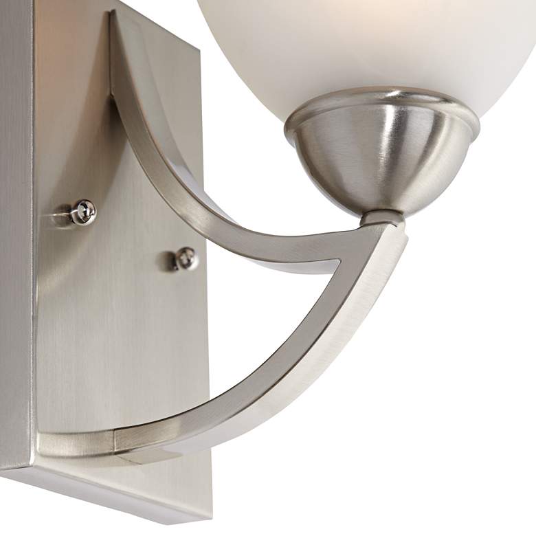 Image 4 Possini Euro Milbury 9" High Marbleized Glass Wall Sconce Set of 2 more views