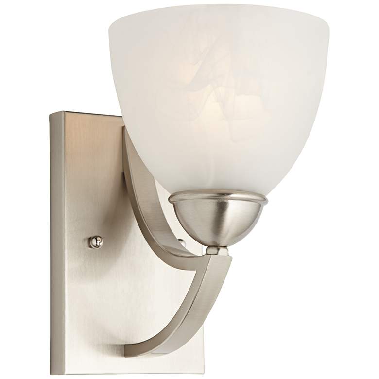 Image 6 Possini Euro Milbury 9" High Marbleized Glass Wall Sconce Set of 2 more views