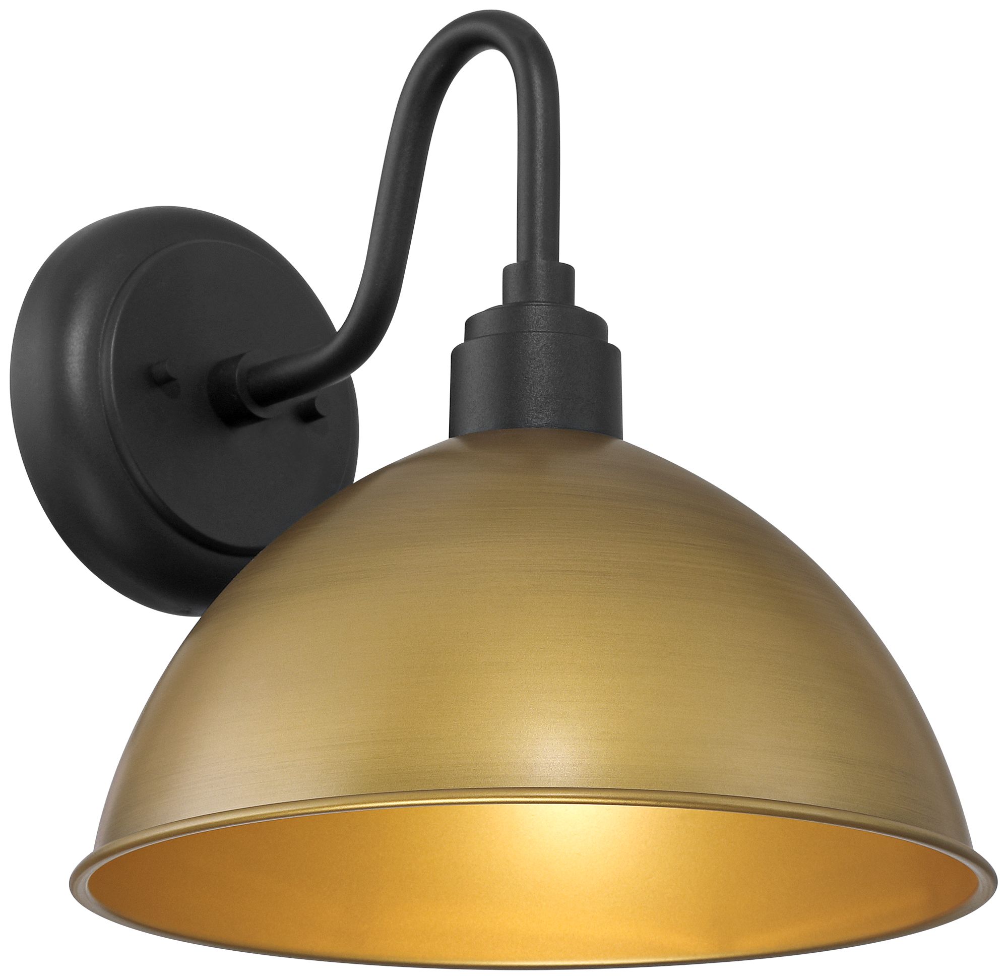 Watch A Video About the Possini Euro Miles Black and Gold Outdoor Wall Light