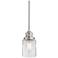 Possini Euro Millican 5" Wide Brushed Nickel Mini Pendant