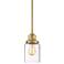 Possini Euro Millican 5" Wide Warm Gold and Glass Mini Pendant Light