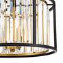 Thumbnail3 of Possini Euro Milne 14" Wide Bronze and Brass Ceiling Light more views
