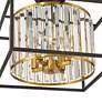 4_Possini Euro Milne 14" Wide Metal and Crystal 4-Light Ceiling Light more views