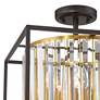 5_Possini Euro Milne 14" Wide Metal and Crystal 4-Light Ceiling Light more views