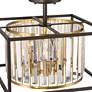 6_Possini Euro Milne 14" Wide Metal and Crystal 4-Light Ceiling Light more views