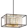 3_Possini Euro Milne 20" Wide Bronze and Burnished Brass 5-Light Pendant