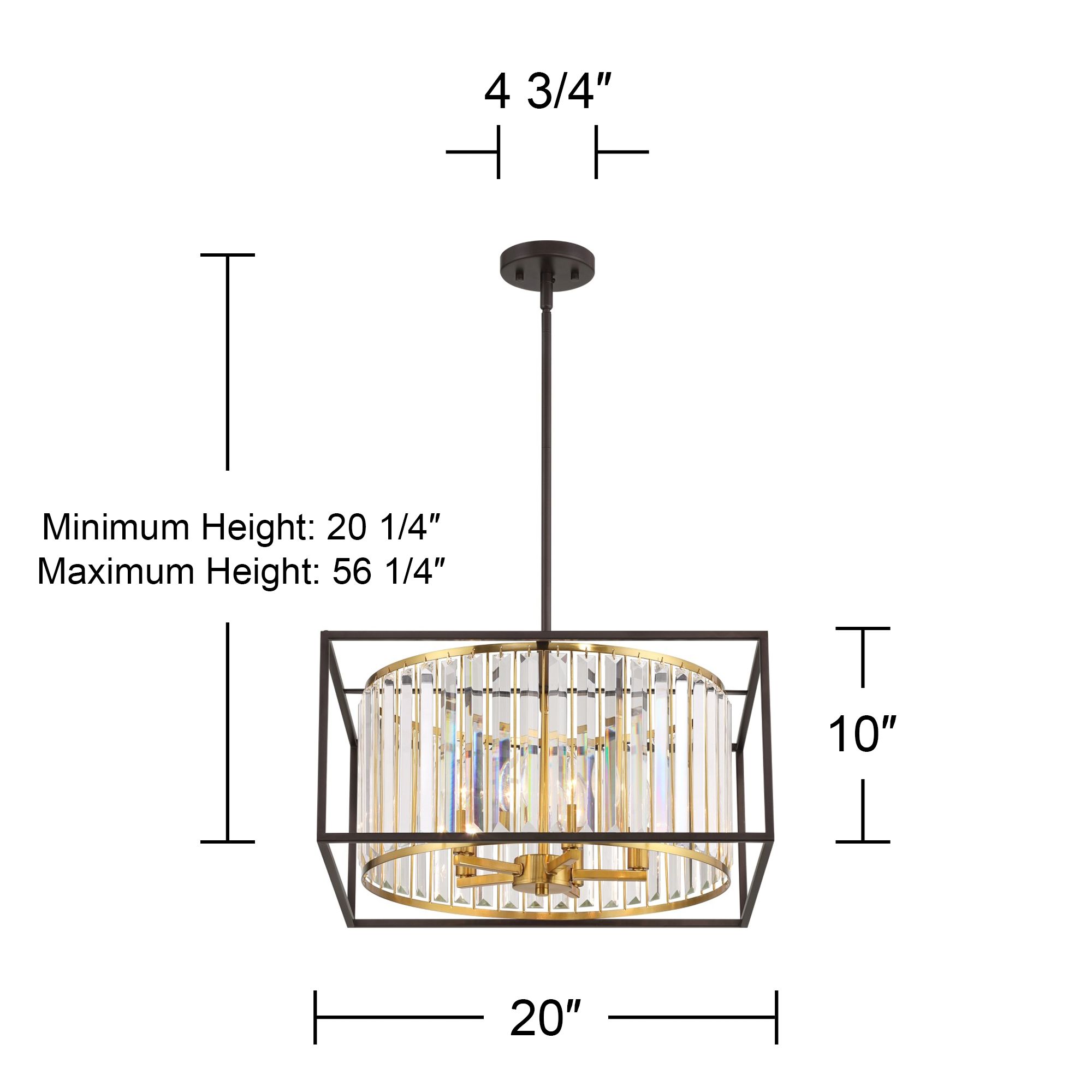 Watch A Video About the Milne Oiled Bronze and Burnished Brass 5 Light Pendant