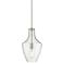 Possini Euro Milstone 8 3/4" Wide Nickel and Clear Glass Mini Pendant