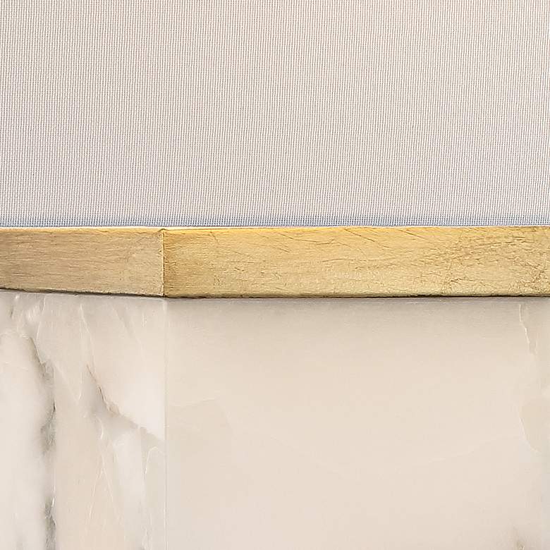 Image 3 Possini Euro Mindy 24 3/4" Alabaster Table Lamp with Night Light more views