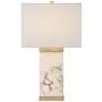 Possini Euro Mindy 24 3/4" Alabaster Table Lamp with Night Light